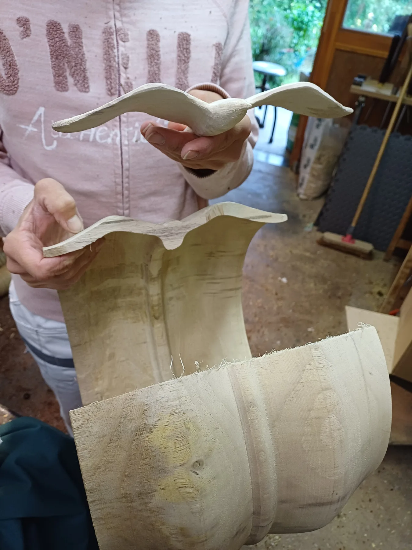 Oiseaux en bois tournés et sculptés « qui volent », formule perfectionnement